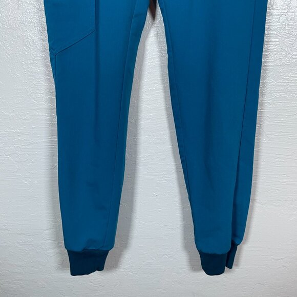 Figs Women XXS Alps Blue Zamora Jogger Scrub Pants Pockets Yoga Waistband - Picture 2 of 9